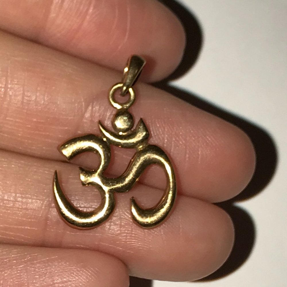 Gold Plated OHM Pendant